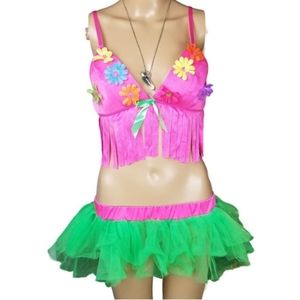 LED Light Up Ravewear Or Costume 2pc (M)